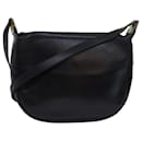 Borsa a spalla Christian Dior in pelle nera Auth bs15719