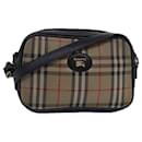 Burberrys Nova Check Schultertasche aus Canvas Beige Auth yk13298 - Autre Marque