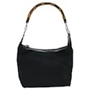 Sac à bandoulière GUCCI Bamboo en nylon noir 000 1956 0531 Auth ep4641 - Gucci