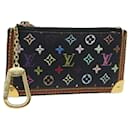 LOUIS VUITTON Pochette Cles Monogram Multicolore Sac Noir M92654 Auth 81227 - Louis Vuitton