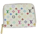 LOUIS VUITTON Monograma Multicolor Zippy Monedero Blanco M93741 LV Auth 80435 - Louis Vuitton