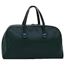 HERMES Gallop 50 Sac à Main Cuir Vert Auth 80925A - Hermès