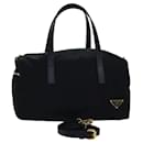 PRADA Bolsa de mão em nylon 2 vias preta BL0567 Auth 81141 - Prada