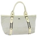 Bolso tote Burberry Blue Label de lona beige Auth bs15728