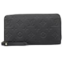 Cartera larga Louis Vuitton Monogram Empreinte Zippy M61864 Noir