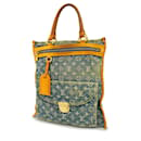 Sac tote en denim Monogram Louis Vuitton