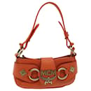 MCM Handtasche aus Leder Orange Auth 80228