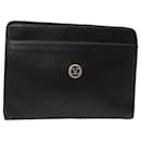 VALENTINO Clutch Tasche aus schwarzem Leder Auth 81331 - Valentino