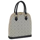 LOUIS VUITTON Monogram Mini Alma Haut Bolsa de Mão Azul M92202 LV Auth 80544 - Louis Vuitton