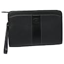 Burberrys Clutch Bag Leather Black Auth bs15683 - Autre Marque