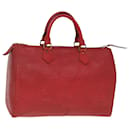 LOUIS VUITTON Epi Speedy 30 Hand Bag Castilian Red M43007 LV Auth 80266 - Louis Vuitton