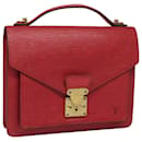 LOUIS VUITTON Epi Monceau 28 Handtasche Rot M40783 LV Auth 81899 - Louis Vuitton