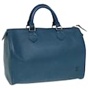 LOUIS VUITTON Epi Speedy 30 Borsa a Mano Blu Toledo M43005 LV Auth 80267 - Louis Vuitton