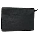 LOUIS VUITTON Epi Pochette Homme Clutch Bag Black Noir M52522 LV Auth 81255 - Louis Vuitton