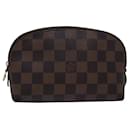 LOUIS VUITTON Pochette Cosmética PM Damier Ebene N47516 LV Auth 80308 - Louis Vuitton