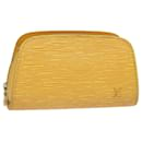 LOUIS VUITTON Epi Dauphine PM Pouch Jaune M48449 LV Auth 81224 - Louis Vuitton