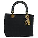 Borsa Lady Dior Canage in nylon nero Auth 81868 - Christian Dior