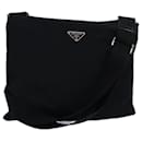 PRADA Shoulder Bag Nylon Black Auth 81137 - Prada