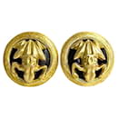 Chanel Frog Motif Clip Earrings