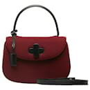 Gucci Bordeaux and Black Felt Handbag