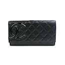 Chanel Bi-fold Wallet in Black Lambskin