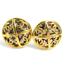 Chanel Coco Mark Metal Clip Earrings