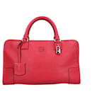 Sac à main Loewe Amazona 36 en cuir rouge