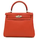 Bolso Hermès Kelly 25 en Swift Vermilion