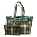 Bolsa tote de algodão verde Burberry