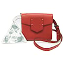 Maison Margiela Dark Red Leather Shoulder Bag - Maison Martin Margiela