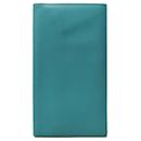 Hermes Citizen Twill Long Silk In Green Bi-Fold Wallet - Hermès