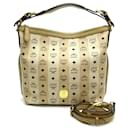 MCM Visetos 2-Way Shoulder Tote Handbag