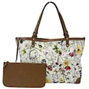 Bolsa tote feminina Gucci em lona Flora