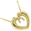 Tiffany & Co. Heart Ribbon Necklace in 18K Yellow Gold