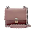 Fendi Dusty Pink Leather Shoulder Bag