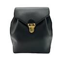 Fendi Black Leather Backpack