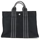 Sac tote Hermes Kara en noir et gris - Hermès