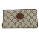 Portefeuille Long Gucci en Beige Marron