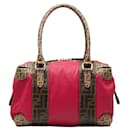 Fendi Zucca Handbag 8BL095 in Pink Beige