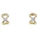 Boucles d'oreilles clips en diamant en platine et or jaune Tiffany & Co.