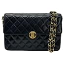 Chanel Black Leather Shoulder Bag