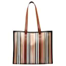 Bolsa tote listrada Burberry