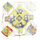 Hermes Carré 90 Tambour Drum Accessories Scarf - Hermès