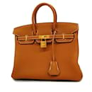 Borsa Hermes Birkin 25 in pelle Togo dorata - Hermès