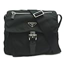 Bolsa de ombro de nylon feminina Prada NERO