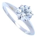 Tiffany & Co. Solitaire Diamond Band Ring