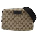 Gucci Sling Bag in Beige and Dark Brown