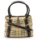 Burberry Nova Plaid Tote Bag