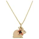 Collier en or blanc Chanel Rabbit Coco Mark 07P