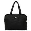 Prada Triangle Plate Handbag Tote Bag